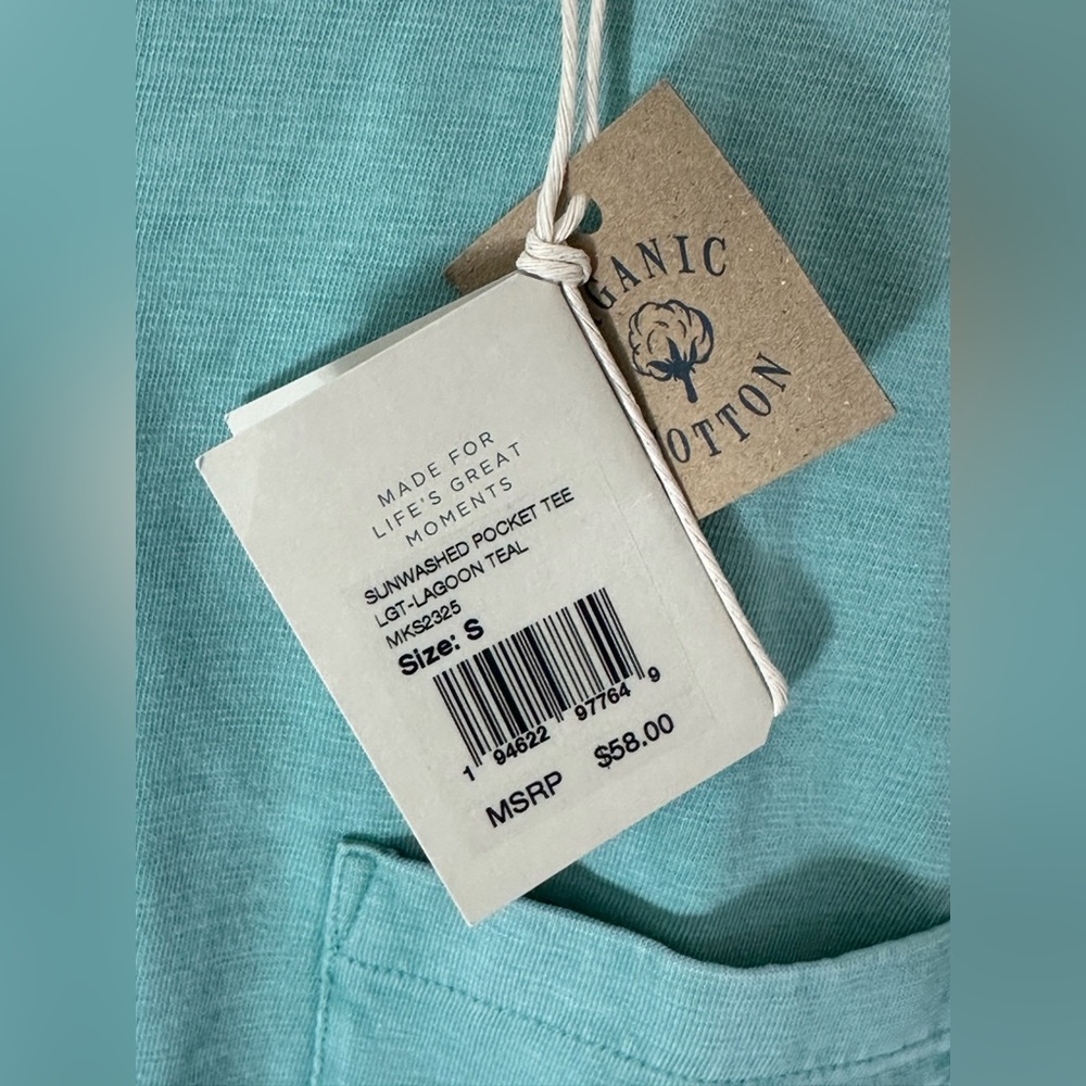 Faherty Men's Sunwashed Pocket Tee - Picture 7 of 7